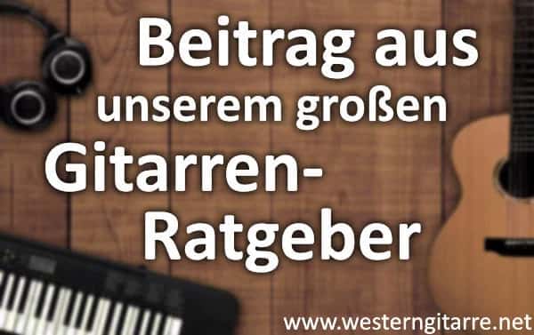 7 Saiten bei Westerngitarren